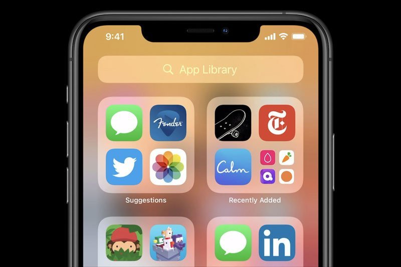 App Library در iOS 14.