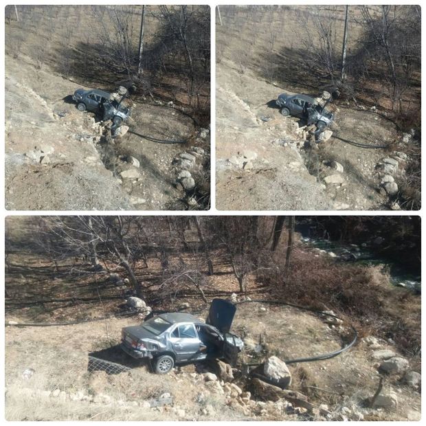 واژگونی خودرو سمند در بویراحمد چهار مصدوم داشت