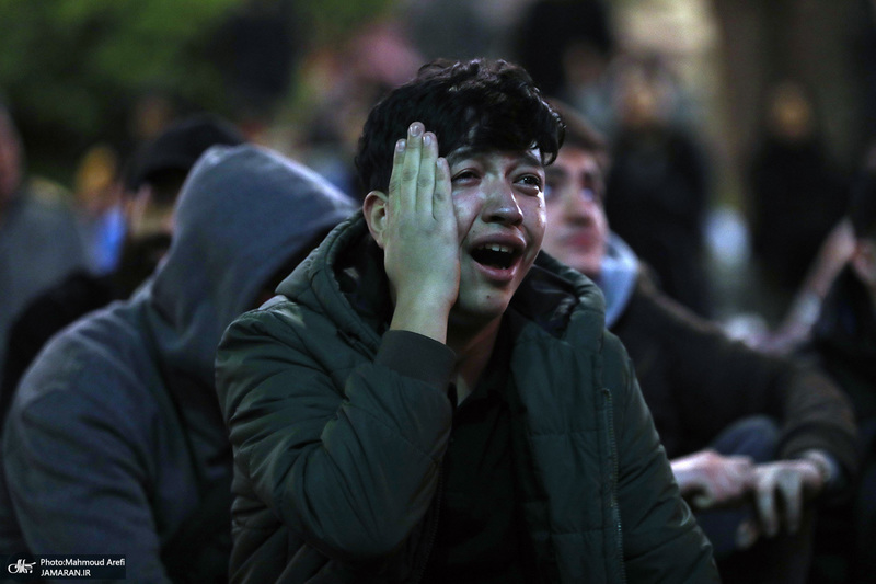 احیای شب بیست و سوم ماه مبارک رمضان در میدان فلسطین