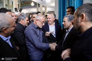 مراسم ختم خواهر محمود احمدی نژاد