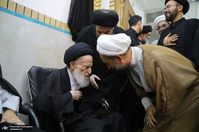 مراسم ترحیم همسر آیت الله العظمی شبیری زنجانی