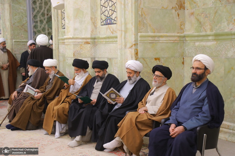 مراسم سومین سالگرد ارتحال آیت الله العظمی علوی گرگانی (ره) در مسجد اعظم قم‎