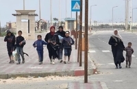  آوارگی فلسطینی ها از شهر غزه و ترک بیمارستان «الشفا» پس از حمله اسرائیل  (5)