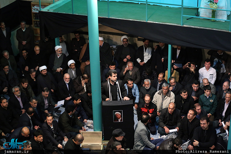 مراسم وداع با پیکر آیت الله هاشمی رفسنجانی(ره) در حسینیه جماران-13