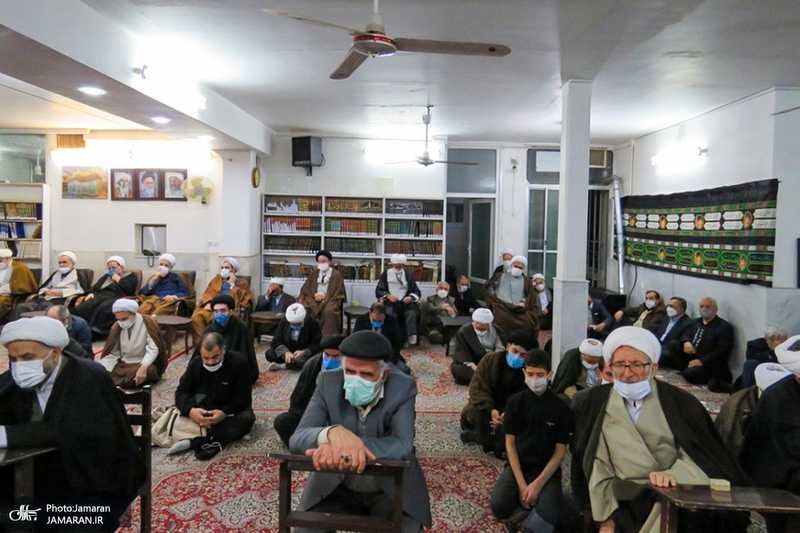 مراسم عزاداری و سوگواری ایام فاطمیه در دفتر آیت الله العظمی صانعی (ره)