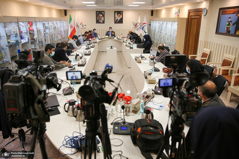 نشست خبری سرپرست کاروان اعزامی ایران به بازی‌های پاراآسیایی جوانان بحرین