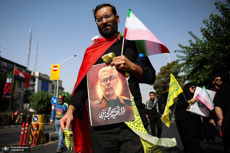 مراسم تشییع شهدای جنگ تحمیلی رژیم صهیونیستی در تهران-7