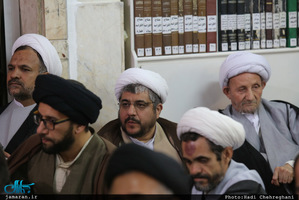 مراسم میلاد حضرت زهرا(س) و امام خمینی(ره) در دفتر آیت الله صانعی