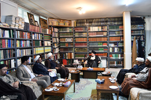 دیدار مدیر حوزه علمیه خراسان با سید حسن خمینی