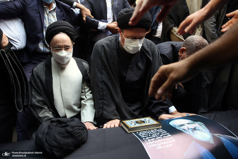 مراسم تشییع پیکر حجت الاسلام و المسلمین سید محمود دعایی از موسسه اطلاعات