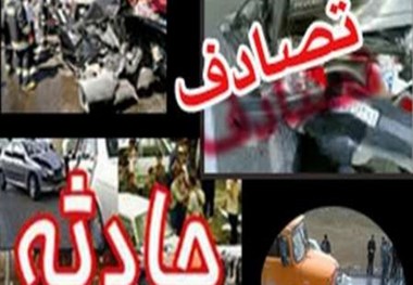 مصدومیت 5 نفر در اثر تصادف در اتوبان تهران-ساوه