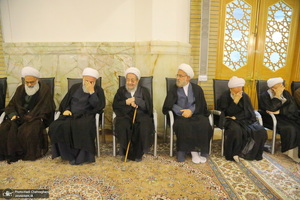 مراسم اولین سالگرد علامه حسن زاده آملی (ره) در حرم حضرت معصومه (س)‎‎