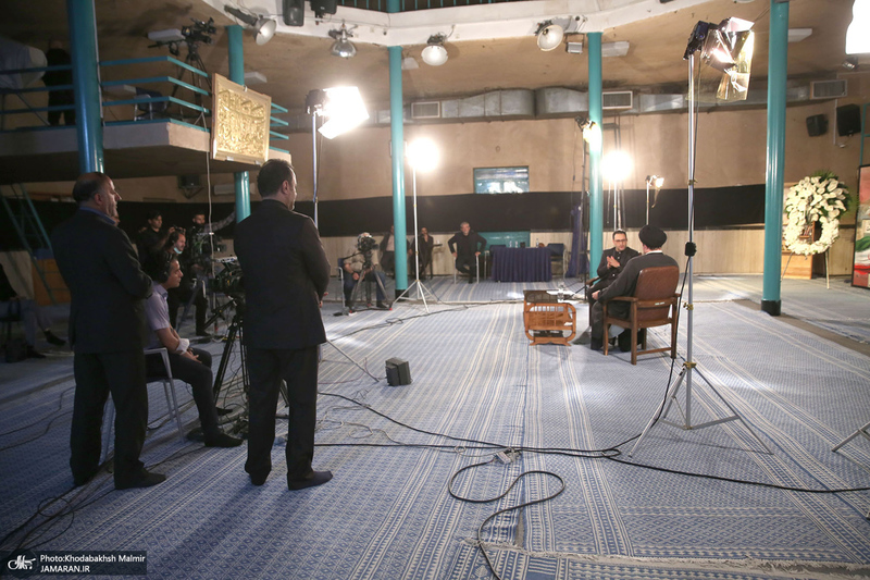 پشت صحنه برنامه تلویزیونی «صف اول» با حضور سید حسن خمینی