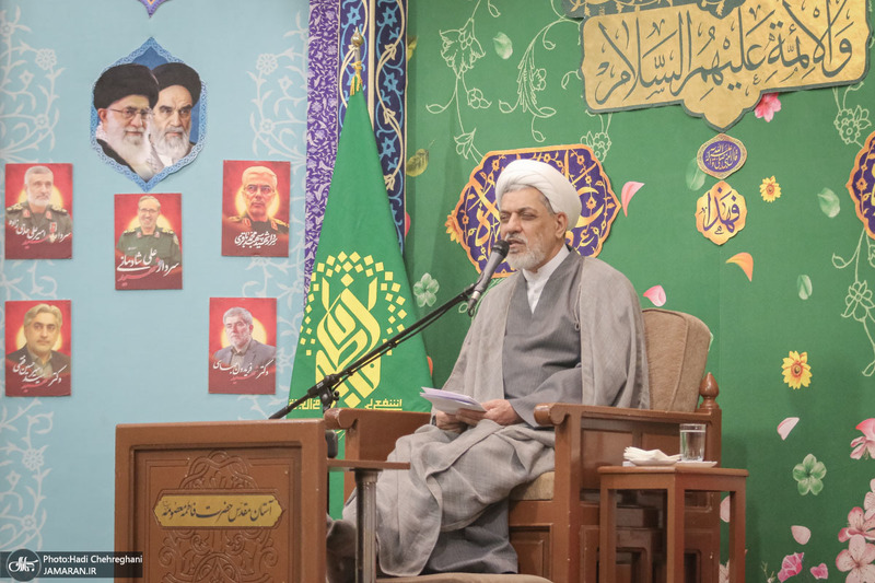 مراسم بزرگداشت آیت‌الله العظمی فیاض در حرم مطهر حضرت معصومه (س)