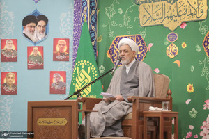 مراسم بزرگداشت آیت‌الله العظمی فیاض در حرم مطهر حضرت معصومه (س)