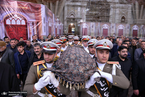 تشییع و خاکسپاری پیکر حجت الاسلام والمسلمین شیخ علی اکبرمهربان در جوار حرم مطهر حضرت امام خمینی(س)