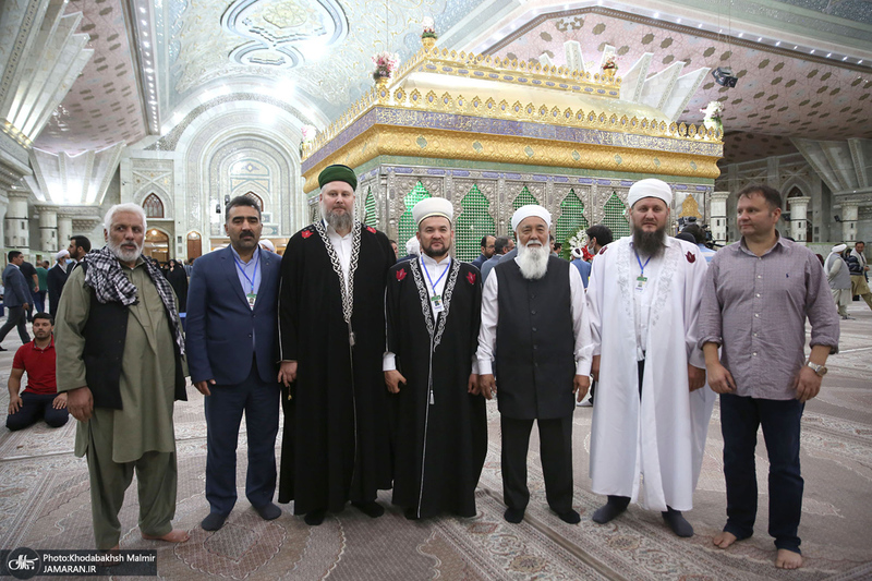 تجدید میثاق میهمانان سی و ششمین کنفرانس بین المللی وحدت اسلامی‎‎ با آرمان های امام خمینی (س)