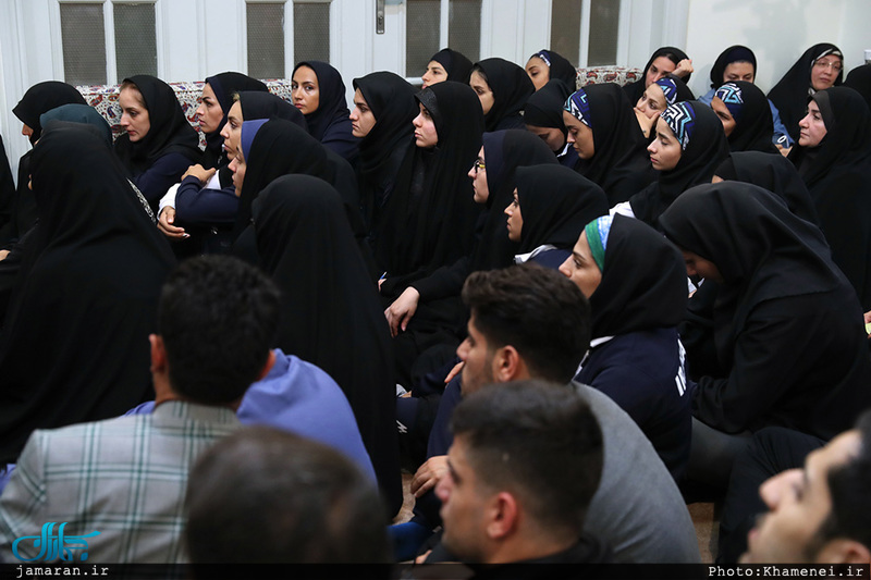 دیدار مدال‌آوران کاروان ورزشی ایران در بازی‌های آسیایی با رهبر معظم انقلاب