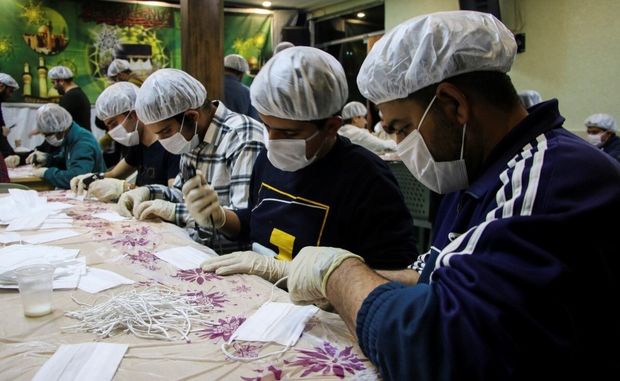 تولید روزانه ۱۰ هزار ماسک توسط جهادگران البرزی
