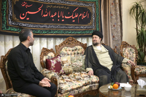 حضور سید حسن خمینی در منزل مرحوم حجت الاسلام و المسلمین حسینعلی نیری