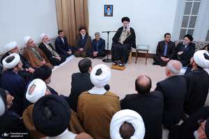 دیدار دست‌اندرکاران برگزاری همایش بین‌المللی تفسیر تسنیم با رهبر معظم انقلاب