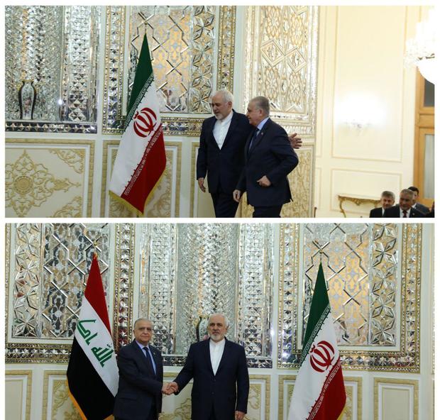 دیدار وزیر خارجه عراق با ظریف در تهران