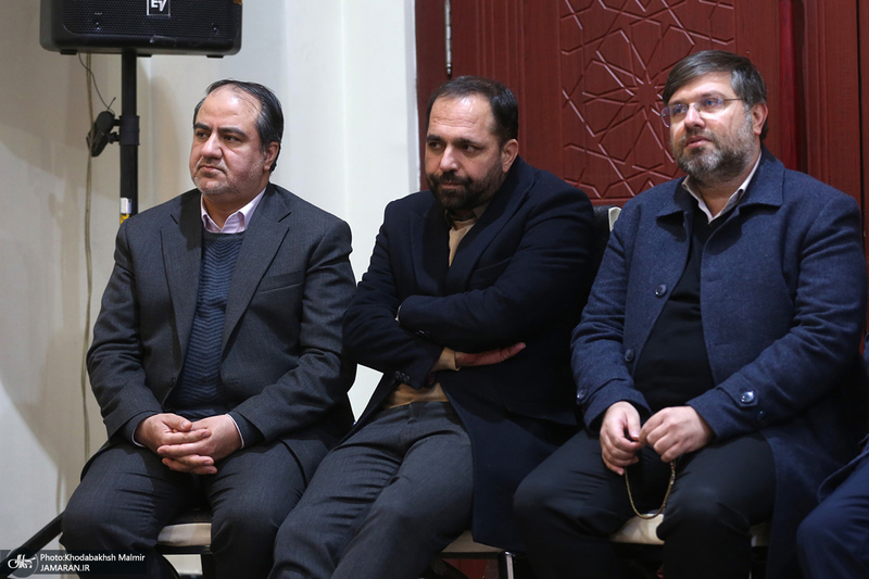 دیدار شهردار و اعضای شورای شهر تهران با سید حسن خمینی