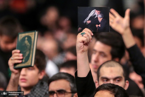 آخرین شب مراسم عزاداری حضرت اباعبدالله الحسین (ع) در حسینیه امام خمینی