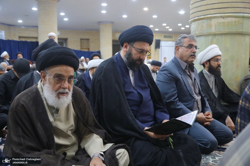 مراسم ختم مادر همسر آیت الله محمدجواد فاضل لنکرانی