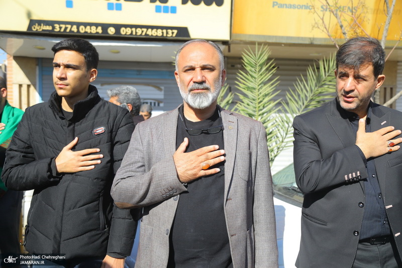 دسته عزاداری روز شهادت حضرت زهرا (س) با حضور آیت الله العظمی وحید خراسانی