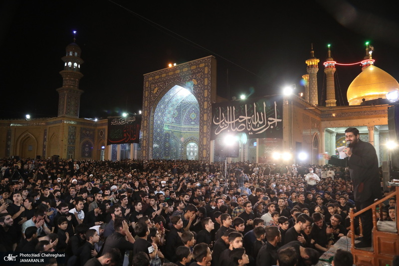 مراسم عزاداری شهادت امام جعفر صادق (ع) در مسجد اعظم قم