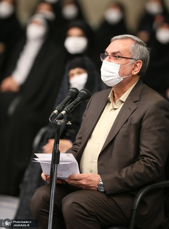 دیدار جمعی از پرستاران و خانواده‌ شهدای مدافع سلامت با رهبر معظم انقلاب