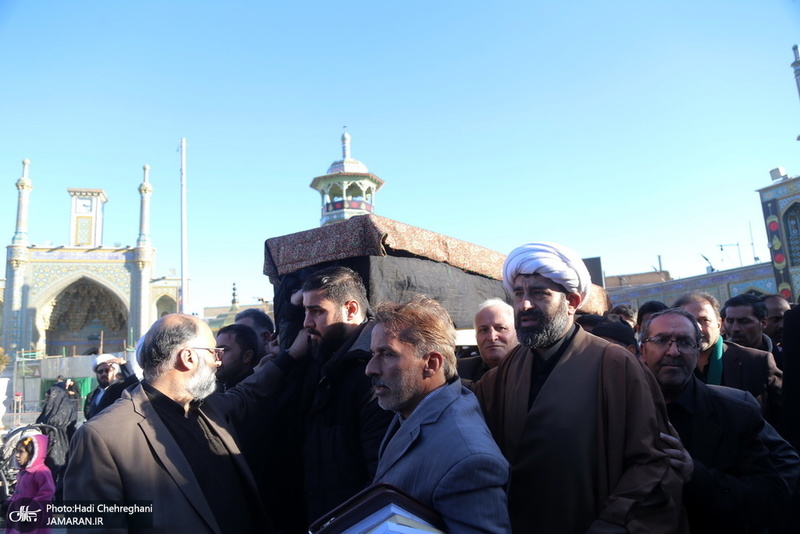 مراسم تشییع و خاکسپاری آیت الله سید هاشم رسولی محلاتی(ره) در قم