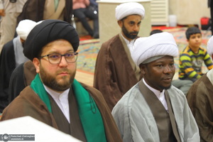 مراسم عمامه گذاری طلاب روز ولادت پیامبر اکرم (ص) و امام جعفر صادق (ع) در بیوت مراجع