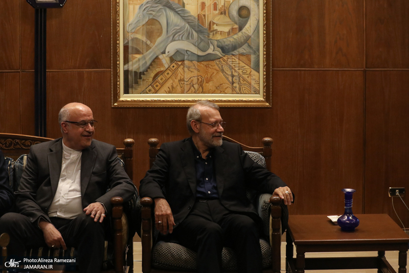 دیدار علی لاریجانی با رییس مجلس لبنان