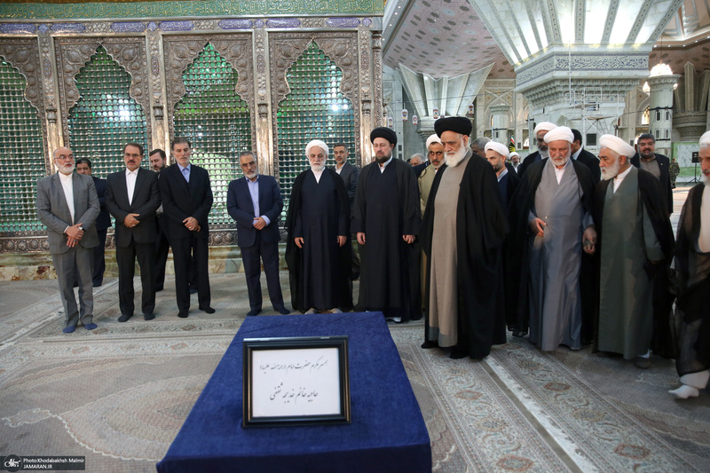 مراسم تجدید میثاق رئیس و کارکنان قوه قضاییه با آرمان های امام؛