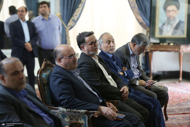 دیدار استاندار تهران و مدیران استان با سید حسن خمینی