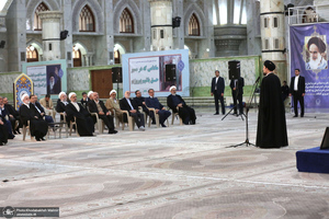 تجدید میثاق رئیس قوه قضائیه و مسئولان عالی قضایی با آرمان‌های حضرت امام خمینی (س)