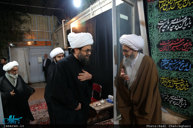 مراسم عزادارى شهادت حضرت فاطمه زهرا(س) در بيت آيت الله دوستى زنجانى