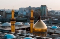 تصاویر هوایی از بین‌الحرمین کربلا در آستانه اربعین (1)