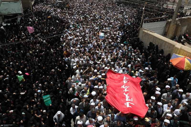 جمعه خشم و نصر و تشییع پنج شهید حمله رژیم صهیونیستی در قم