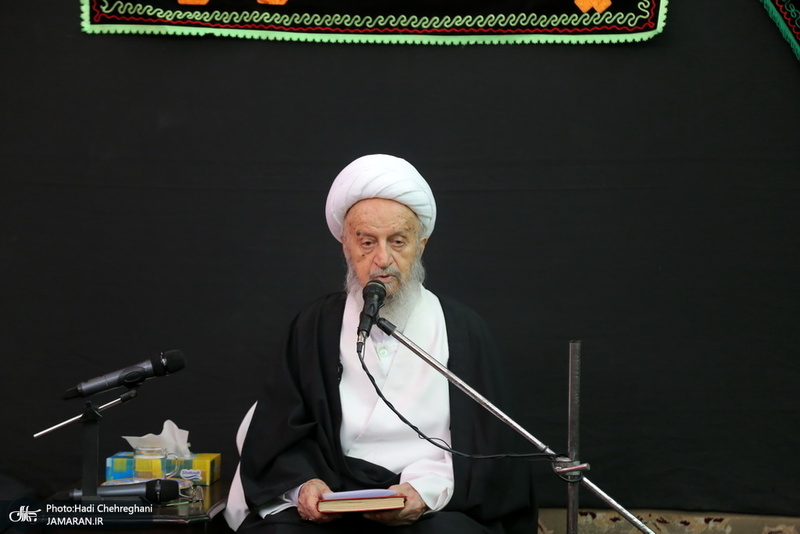 عزاداری در بیوت مراجع عظام تقلید و علما در سالروز شهادت حضرت فاطمه(س)