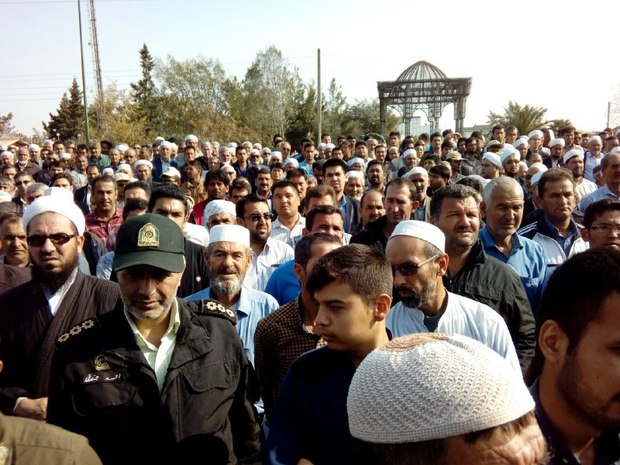 پیکر سرباز مرزبان شهید مهدی کلته درگمیشان تشییع شد