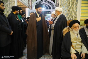 مراسم چهلمین روز درگذشت مرحوم آیت الله سید هادی سیستانی در قم‎
