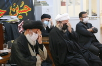 مراسم عزای روز عاشورا در بیت آیت الله العظمی فاضل لنکرانی(ره)