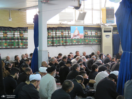 مراسم عزاداری شهادت حضرت امام رضا (ع) در بیت مرحوم آیت الله العظمی صانعی (ره)