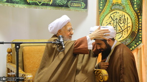 عمامه گذاری طلاب توسط مراجع عظام تقلید در روز میلاد امام علی (ع)‎