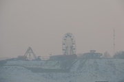 عکس | پانورامای آلودگی هوای ارومیه از صبح تا شب