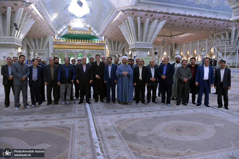 تجدید میثاق مدیرکل و کارکنان بنیاد شهید و امور ایثارگران تهران بزرگ با آرمان های حضرت امام(س)