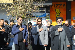دسته عزاداری روز شهادت حضرت زهرا (س) با حضور آیت الله العظمی وحید خراسانی
